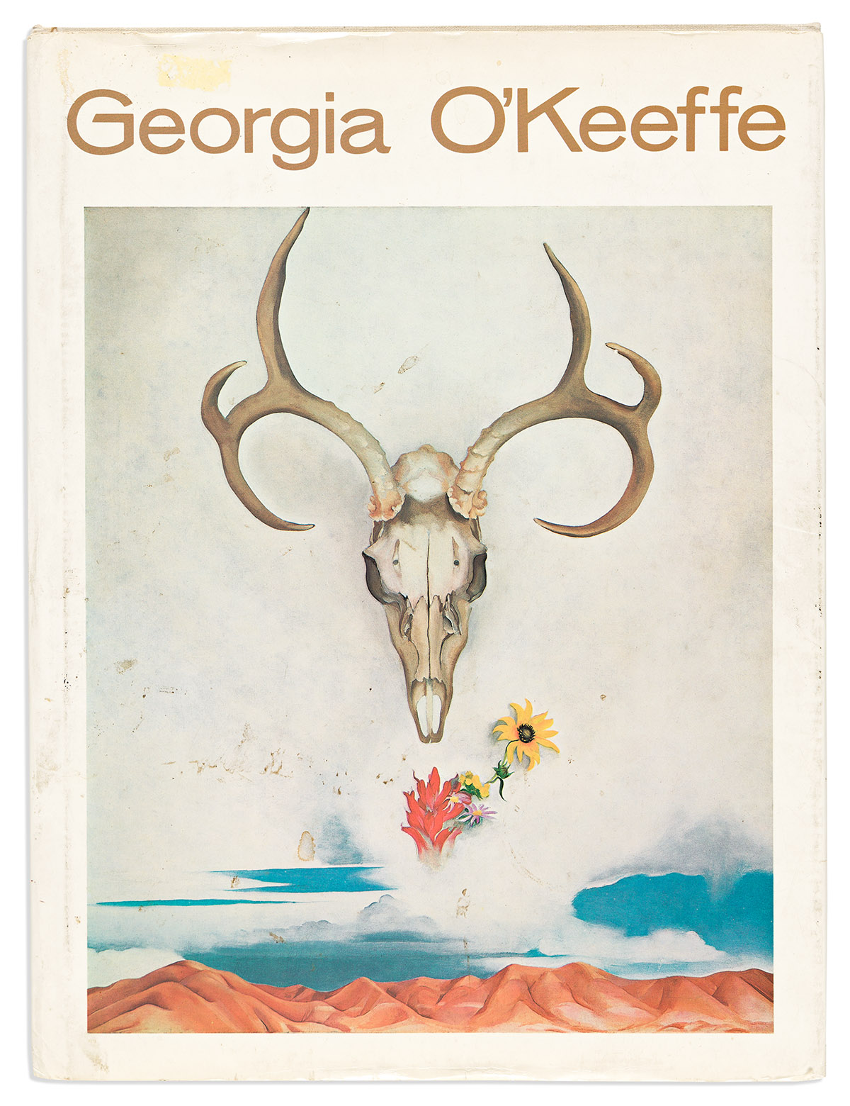 OKEEFFE, GEORGIA. Two items, to her travel agent Donald L. Ferguson: Georgia OKeeffe. Signed and Inscribed * Typed Letter Signed.